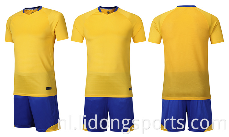 Lidong Nieuw voetbaluniform goedkope Custom Classic Green Football Shirt Maker Soccer Jersey